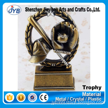 Creative design cup type and Europe feature baseball boy sports trophy